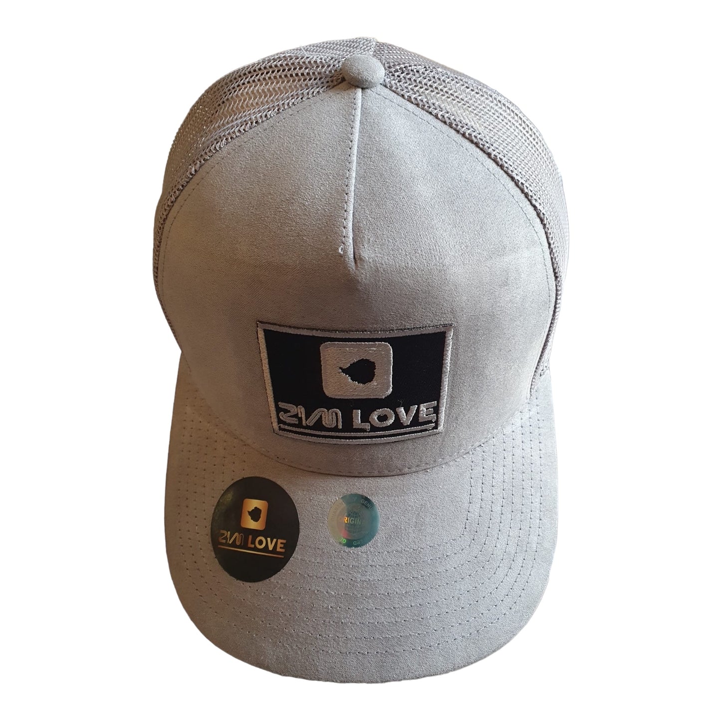 Grey Zimlove suede cap